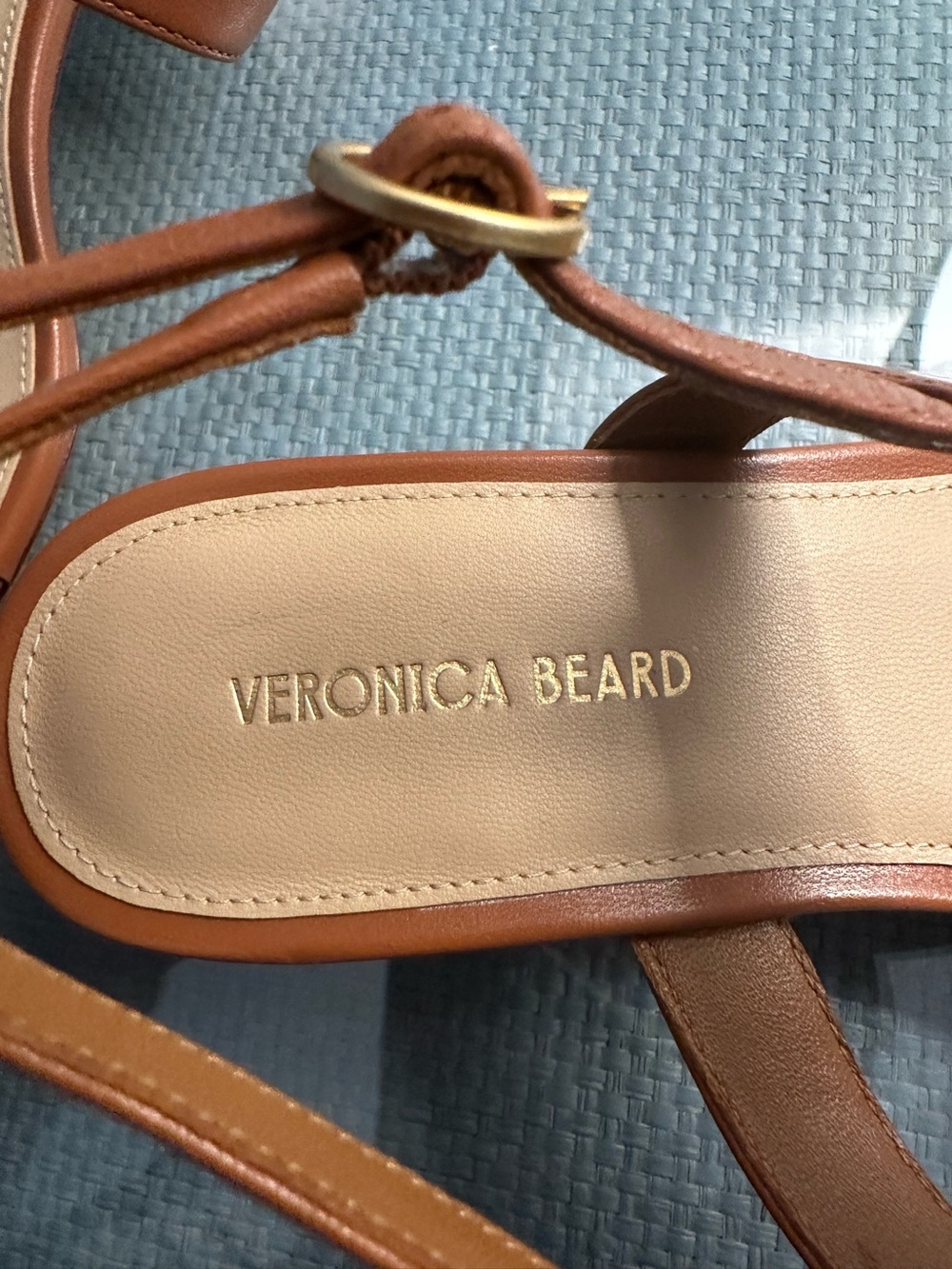 Veronica Beard Tan Leather Women’s sandals